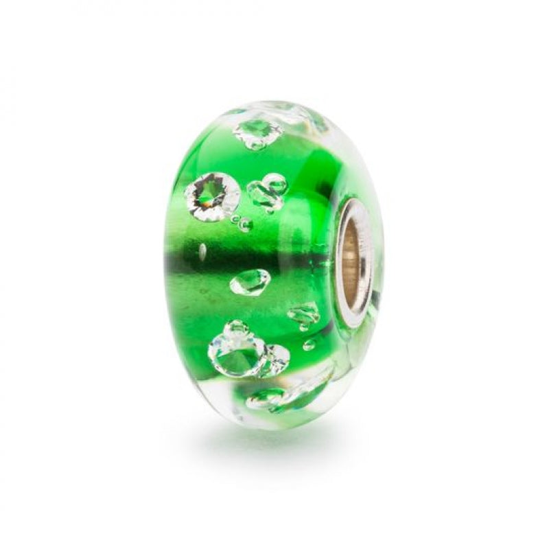 Troldekugle Glas - Smaragdgrøn Diamantkugle