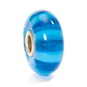 Troldekugle Glas - Turkis Stribe