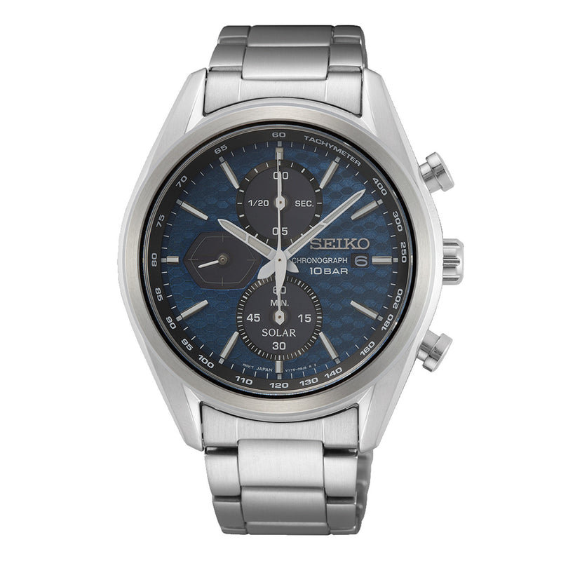 Seiko Solar Herreur Blå Skive SSC801P1